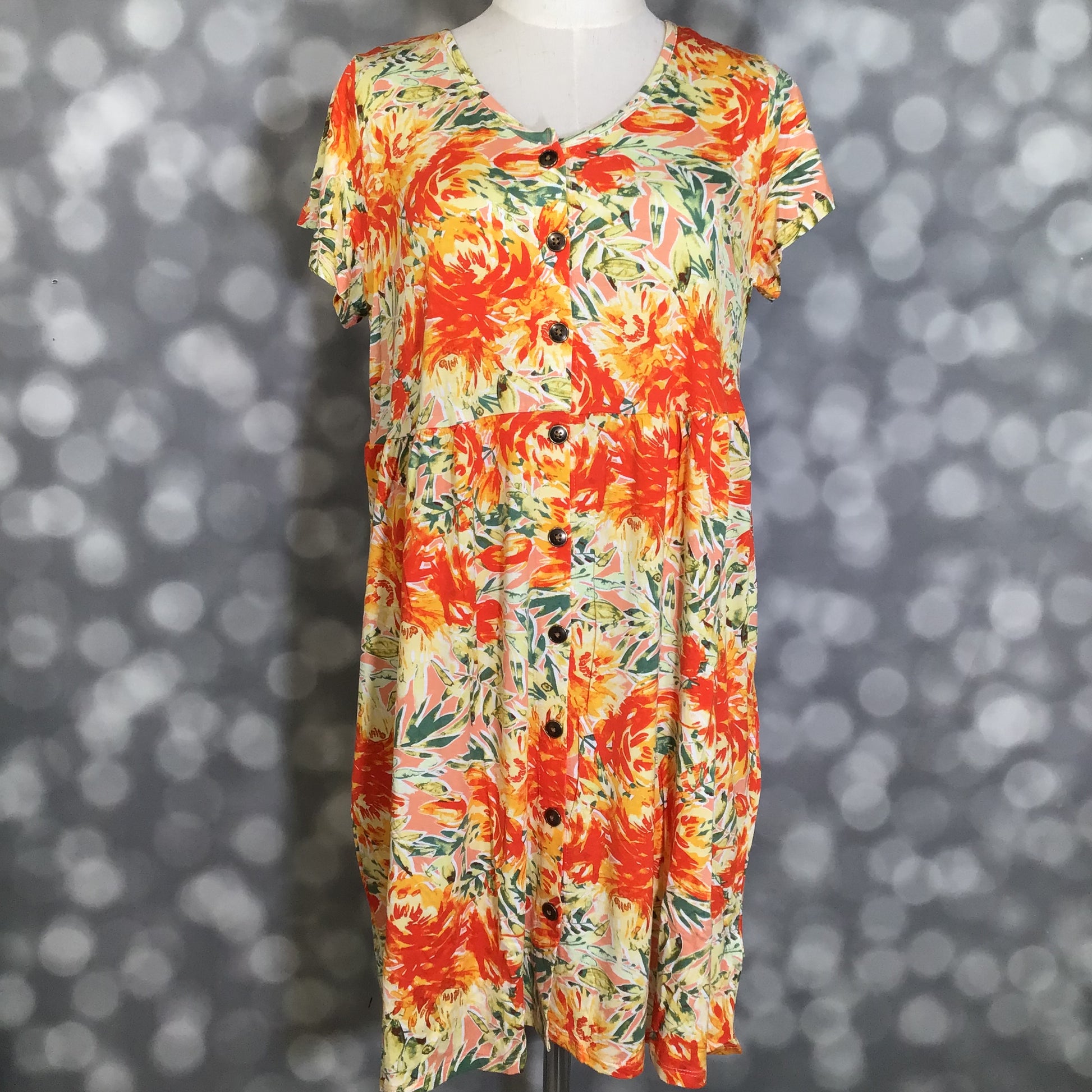 LuLaRoe LuLaRoe Heidi Dress - Sunburst Garden Floral 