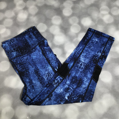 LuLaRoe LuLaRoe RISE Fearless Crop Legging - Midnight Tide Marble 