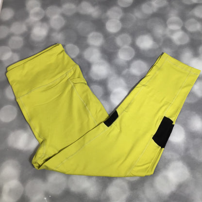 LuLaRoe LuLaRoe RISE Fearless Crop Legging - Solid Citron Moss 