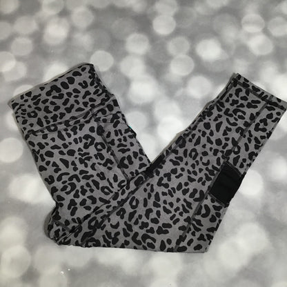 LuLaRoe LuLaRoe RISE Fearless Crop Legging - Graphite Wildcat 