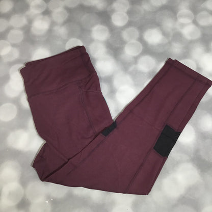 LuLaRoe LuLaRoe RISE Fearless Crop Legging - Solid Mulberry Noir 