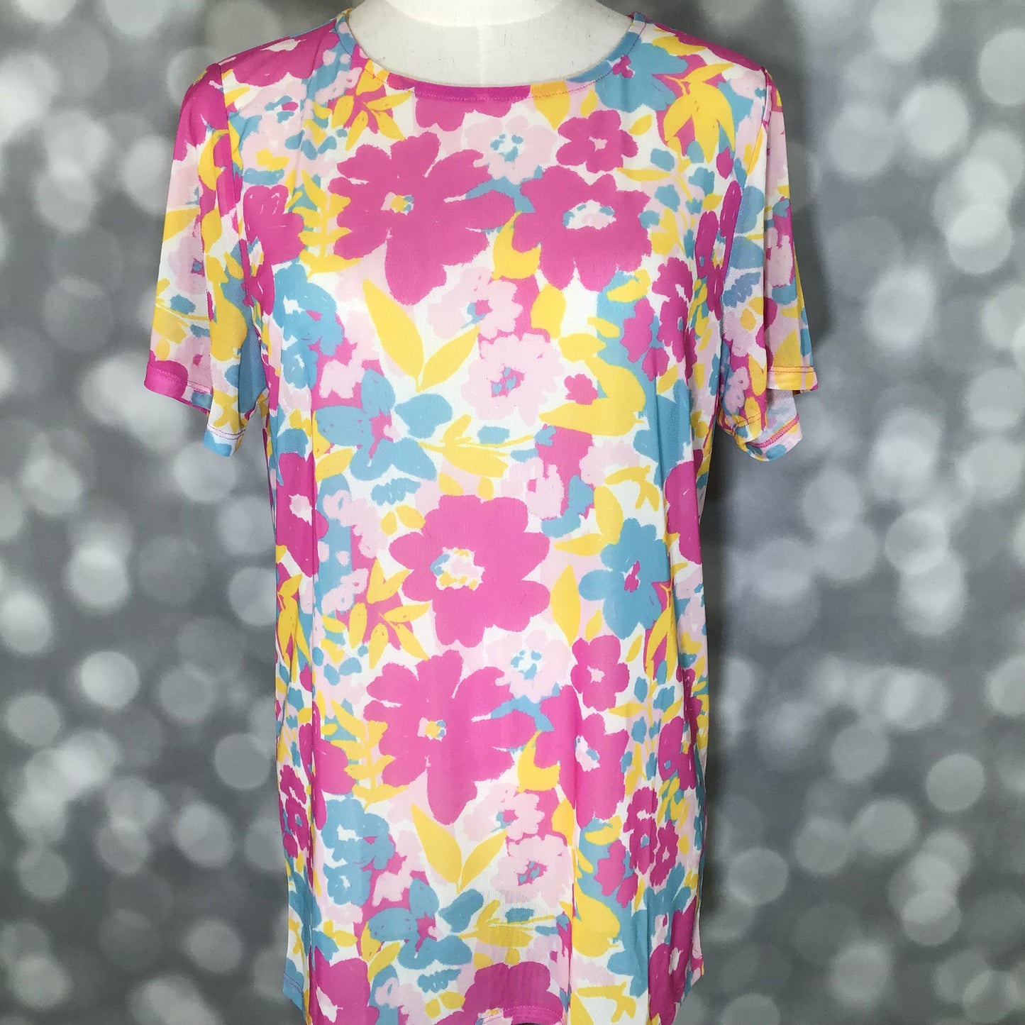 LuLaRoe LuLaRoe Miranda Mesh T - Petal Pop Garden 