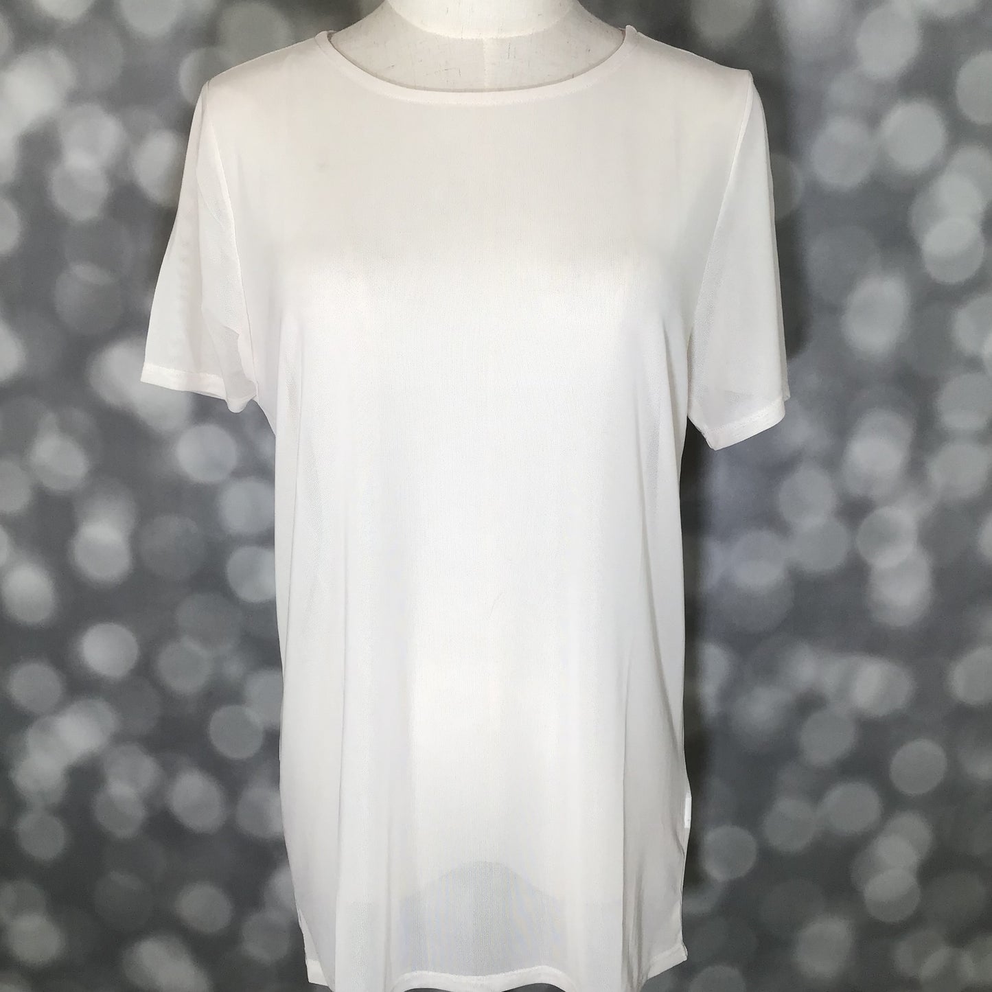 LuLaRoe LuLaRoe Miranda Mesh T - Solid White 
