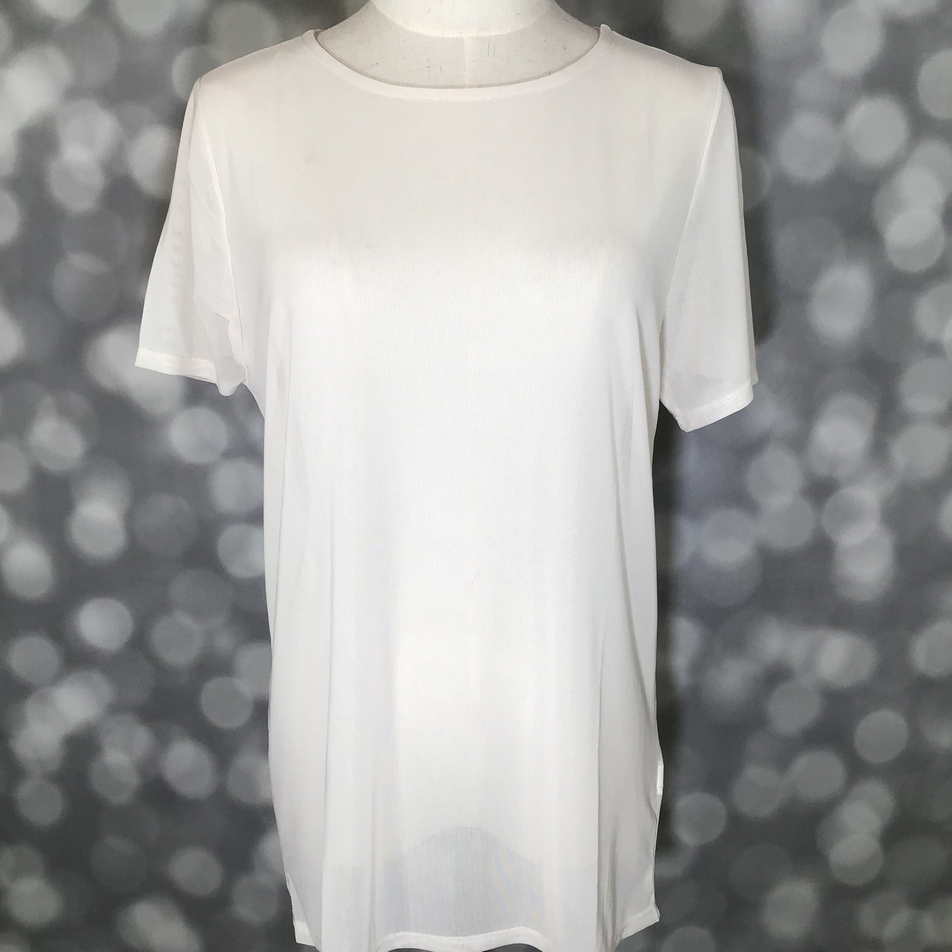 LuLaRoe LuLaRoe Miranda Mesh T - Solid White 