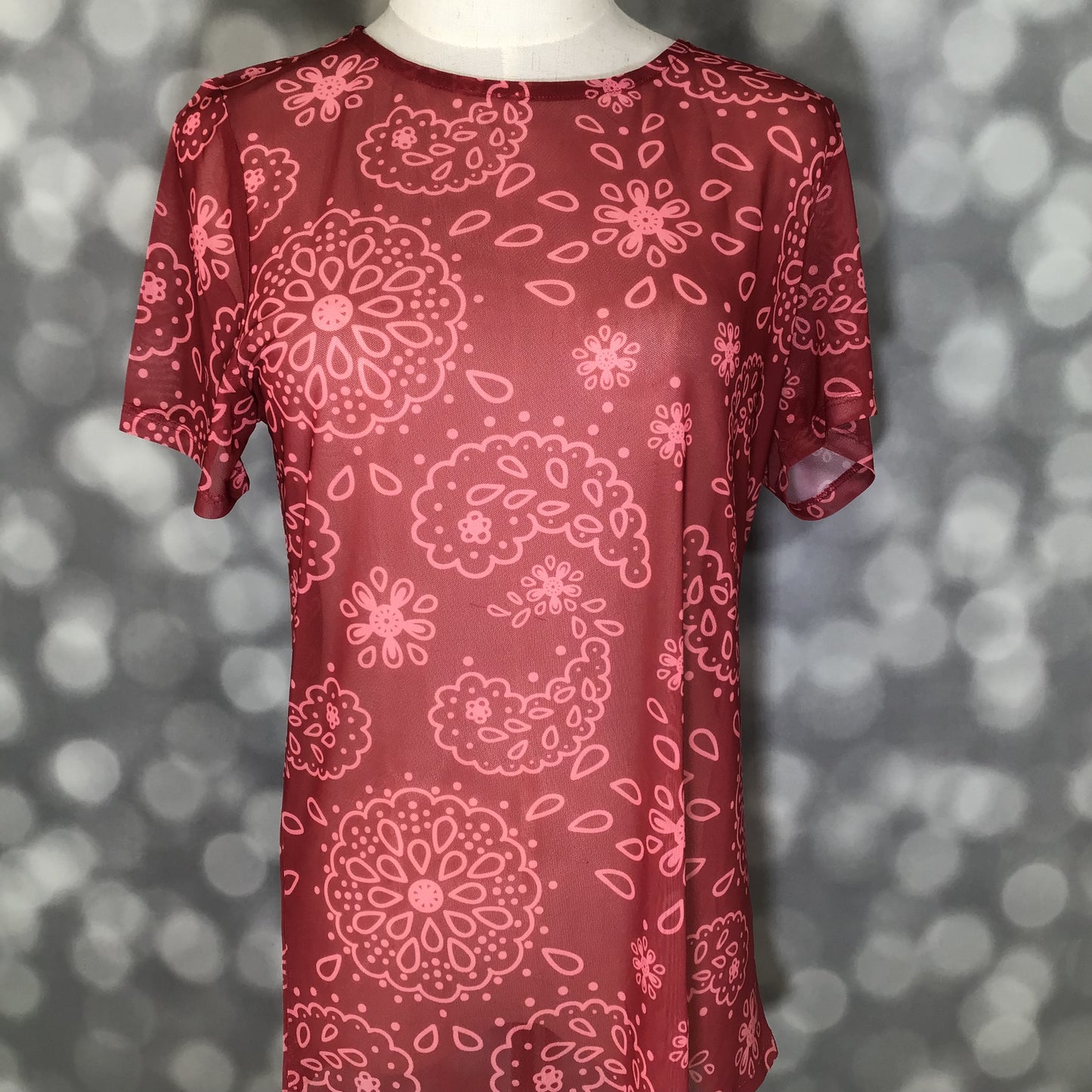 LuLaRoe LuLaRoe Miranda Mesh T - Rustic Bandana Bloom 