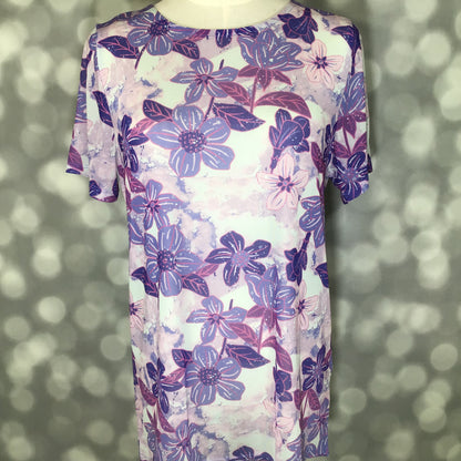 LuLaRoe LuLaRoe Miranda Mesh T - Twilight Hydrangea Haze 