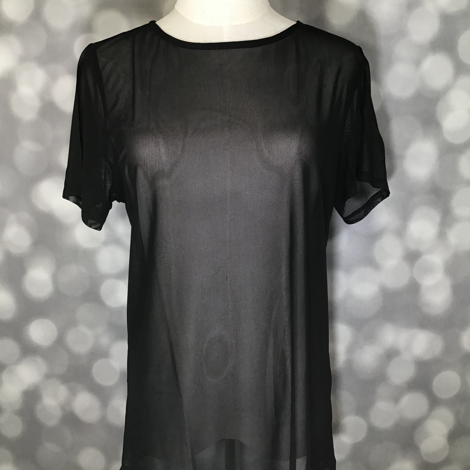LuLaRoe LuLaRoe Miranda Mesh T - Solid Black 