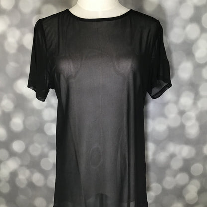 LuLaRoe LuLaRoe Miranda Mesh T - Solid Black 