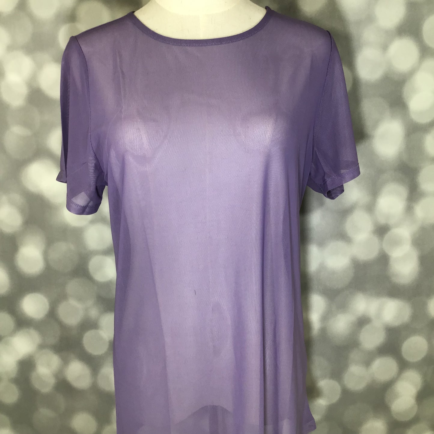 LuLaRoe LuLaRoe Miranda Mesh T - Solid Lavender Mist 