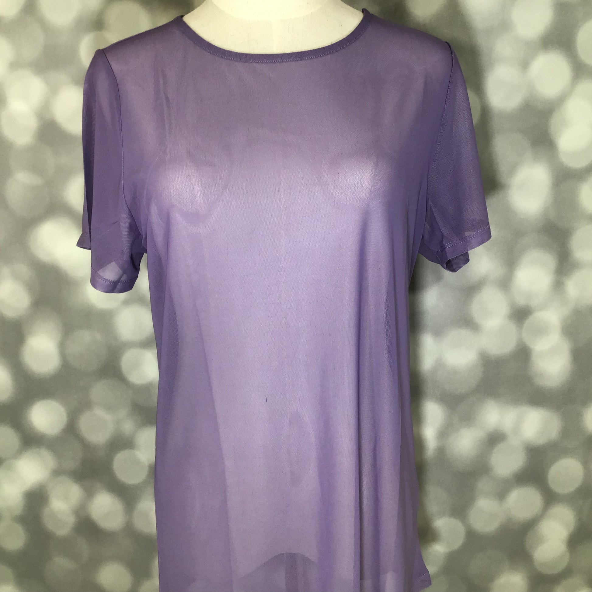 LuLaRoe LuLaRoe Miranda Mesh T - Solid Lavender Mist 