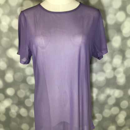 LuLaRoe LuLaRoe Miranda Mesh T - Solid Lavender Mist 