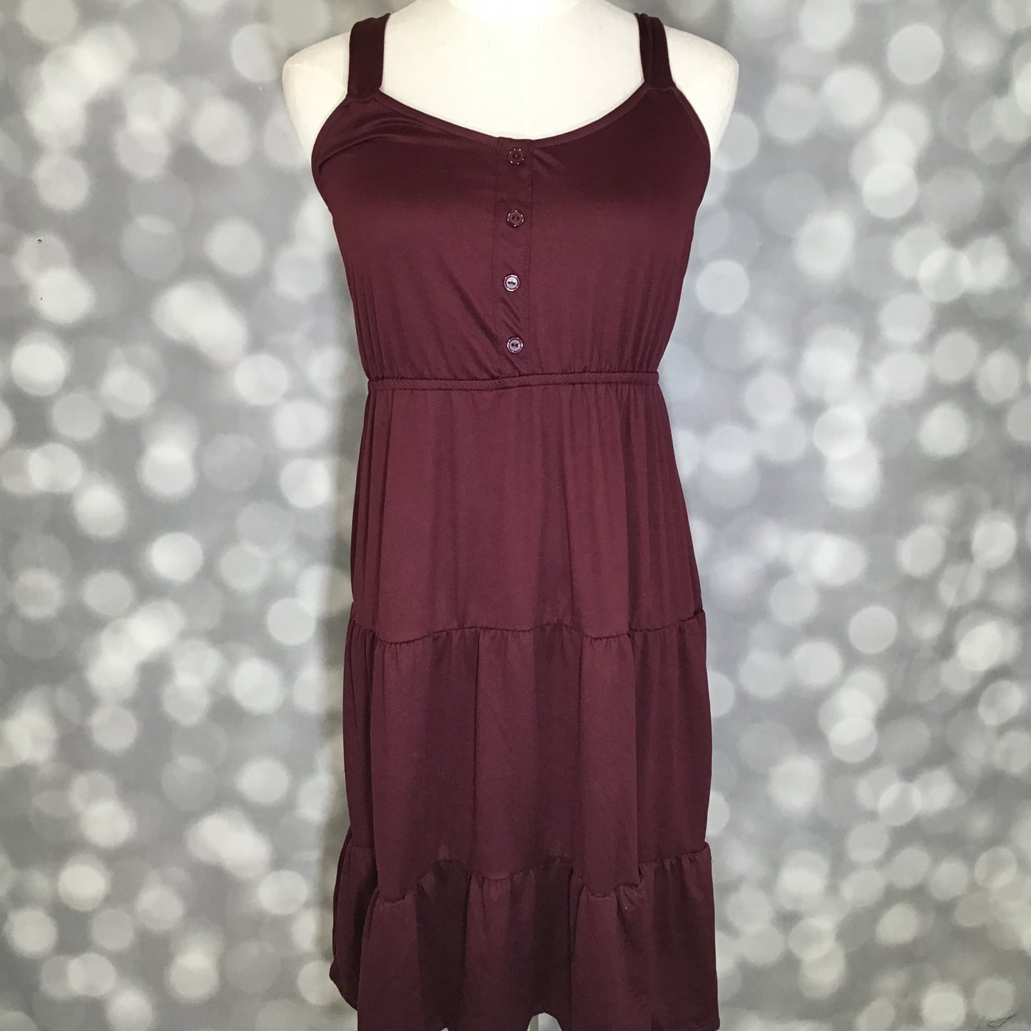 LuLaRoe Amanda Dress – Solid Deep Plum