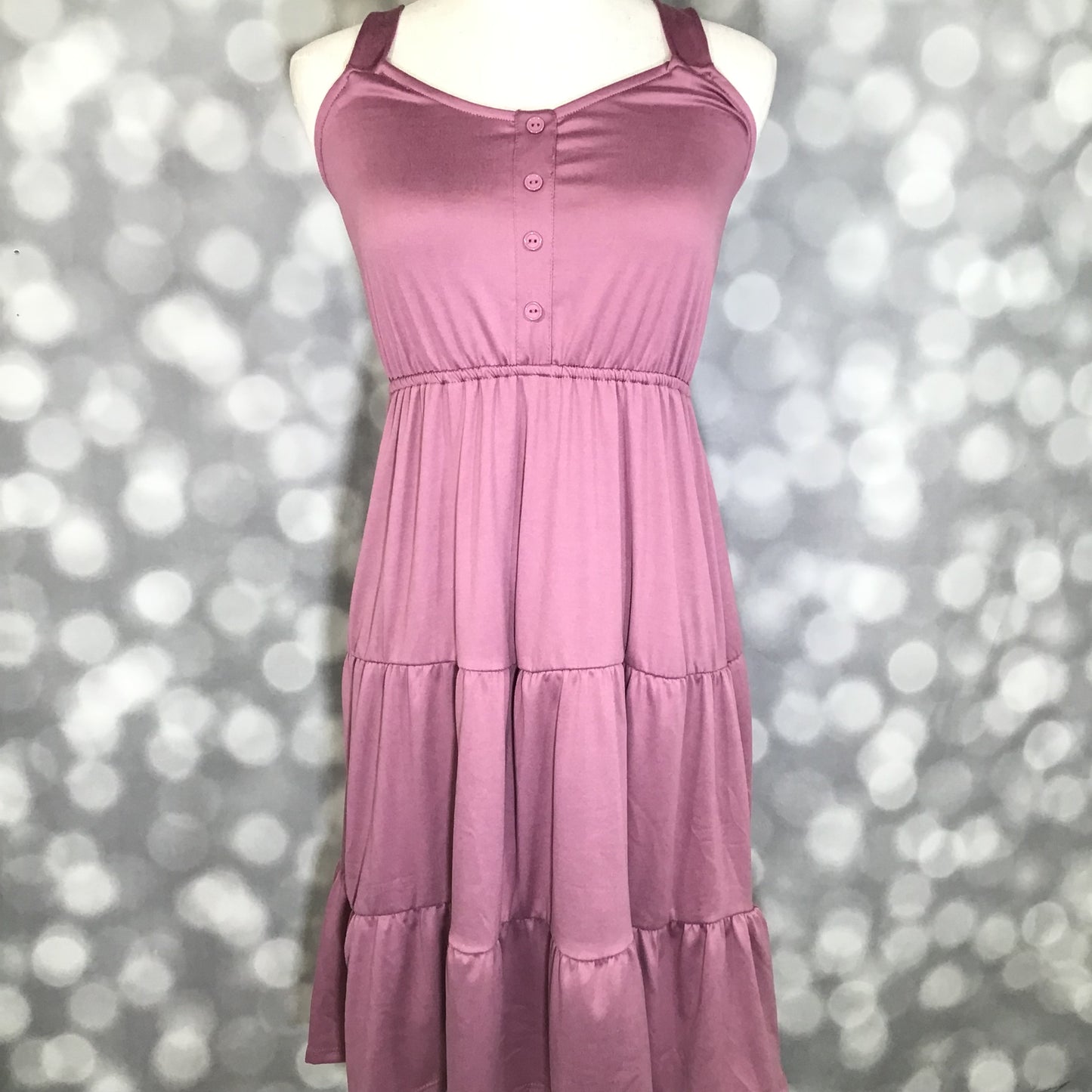 LuLaRoe Amanda Dress – Solid Dusty Mauve