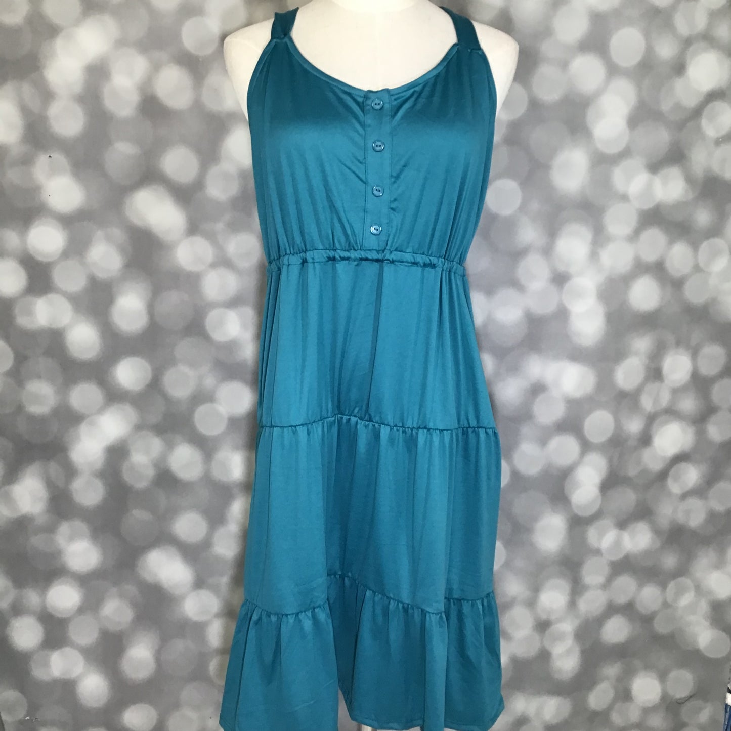 LuLaRoe Amanda Dress – Solid Ocean Teal