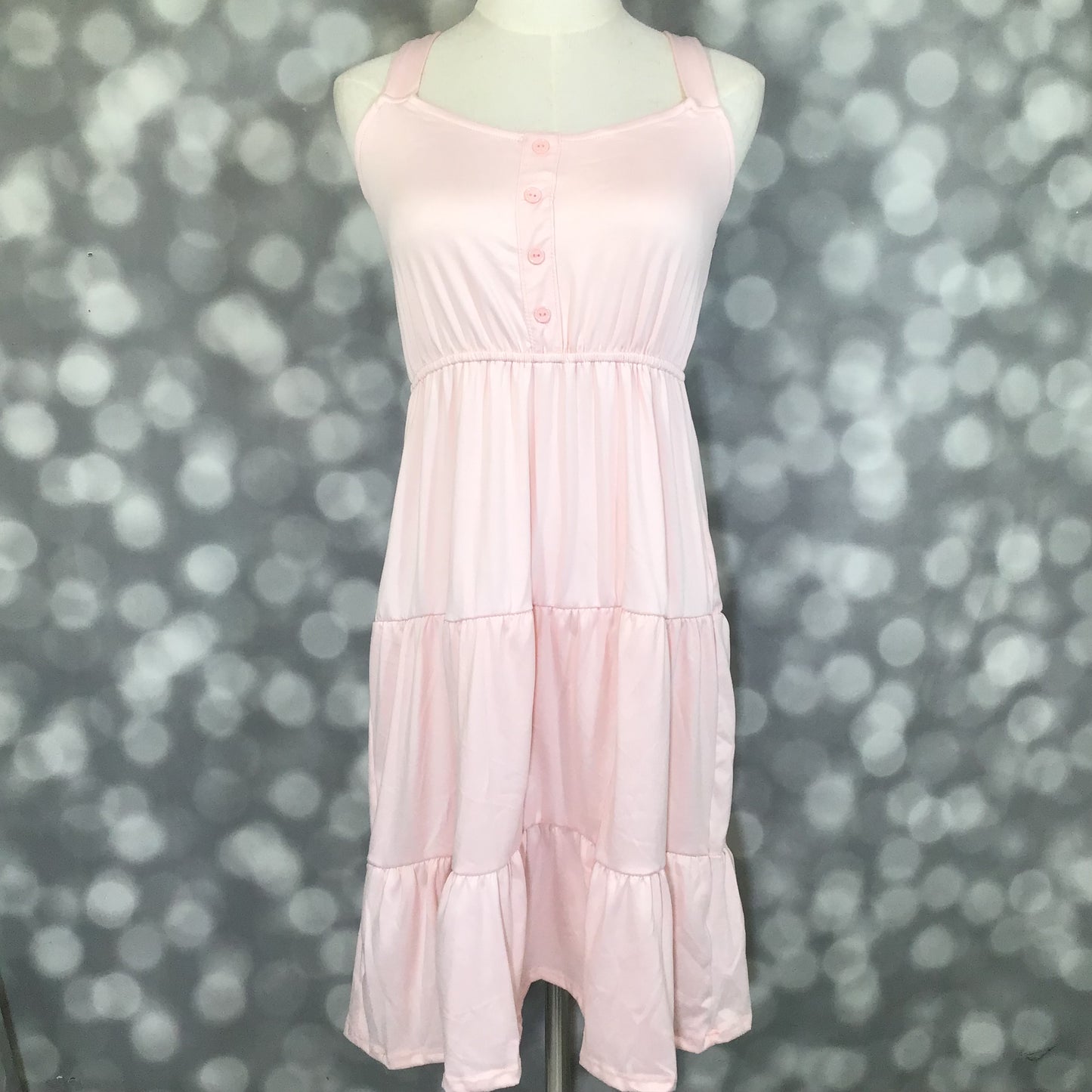 LuLaRoe Amanda Dress – Solid Blush Taupe