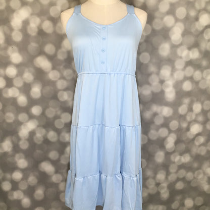 LuLaRoe Amanda Dress – Solid Baby Blue