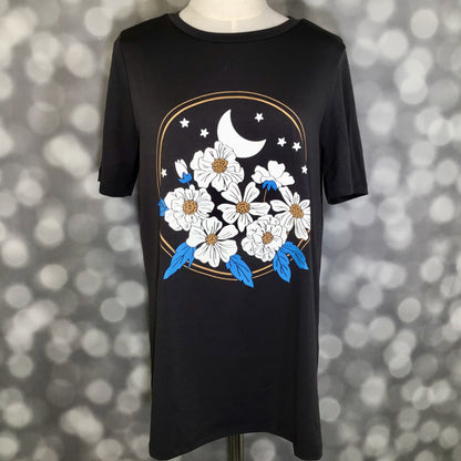 LuLaRoe Rivkah Top - Moonlit Wildflower Reverie