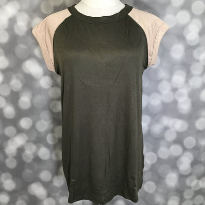 LuLaRoe Ashley Raglan T - Solid Olive Grove