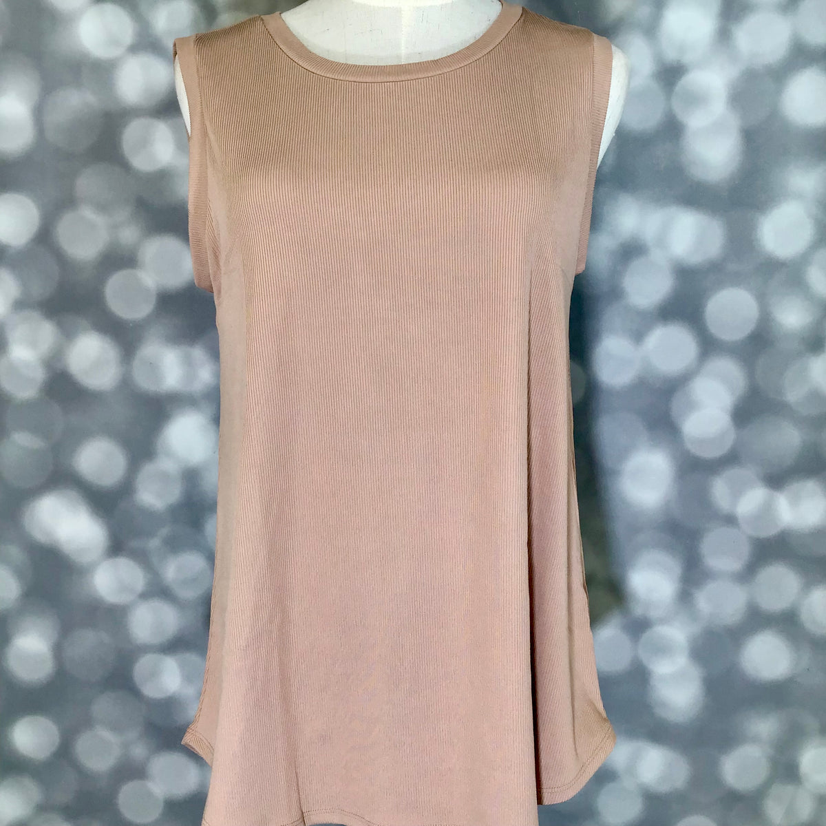 LuLaRoe Cocoa Sleeveless Top - Solid Warm Sand