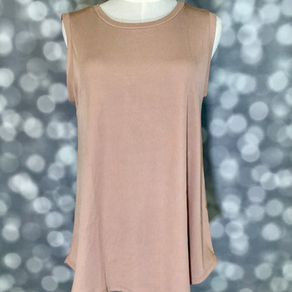 LuLaRoe Cocoa Sleeveless Top - Solid Warm Sand