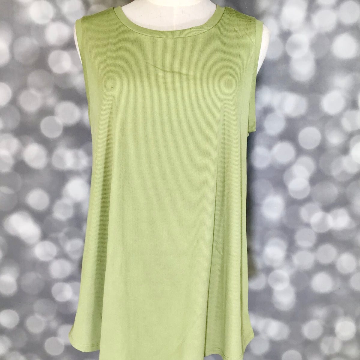 LuLaRoe Cocoa Sleeveless Top - Solid Soft Sage