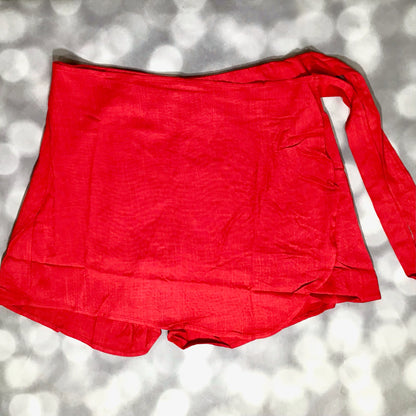 LuLaRoe Rose Wrap Skort - Solid True Red