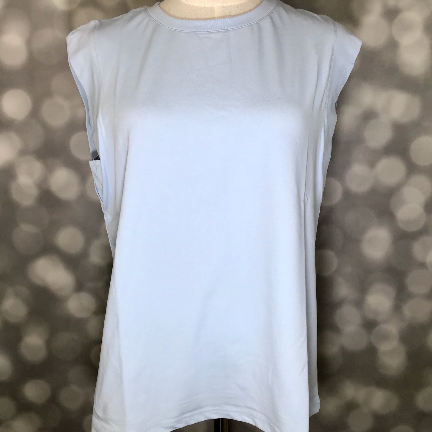LuLaRoe Suzanne Cap Sleeve Top - Solid Powder Blue