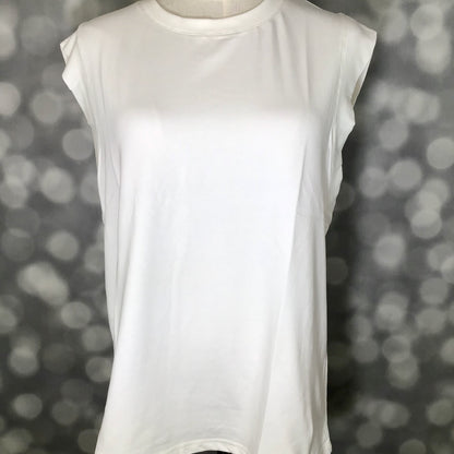 LuLaRoe Suzanne Cap Sleeve Top - Solid Egret Ivory