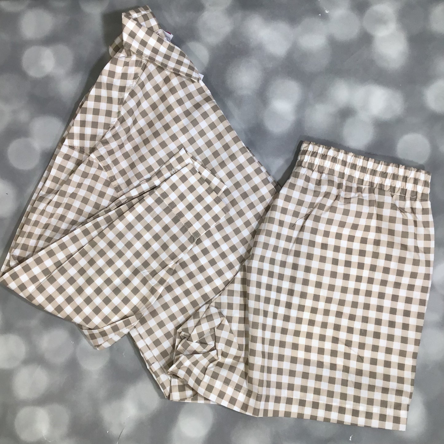LuLaRoe Polly Set - Sandstone Gingham