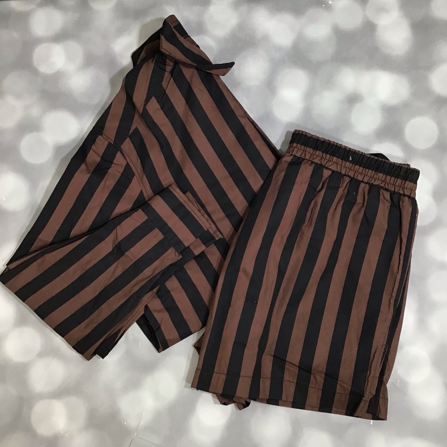 LuLaRoe Polly Set - Espresso Pinstripe