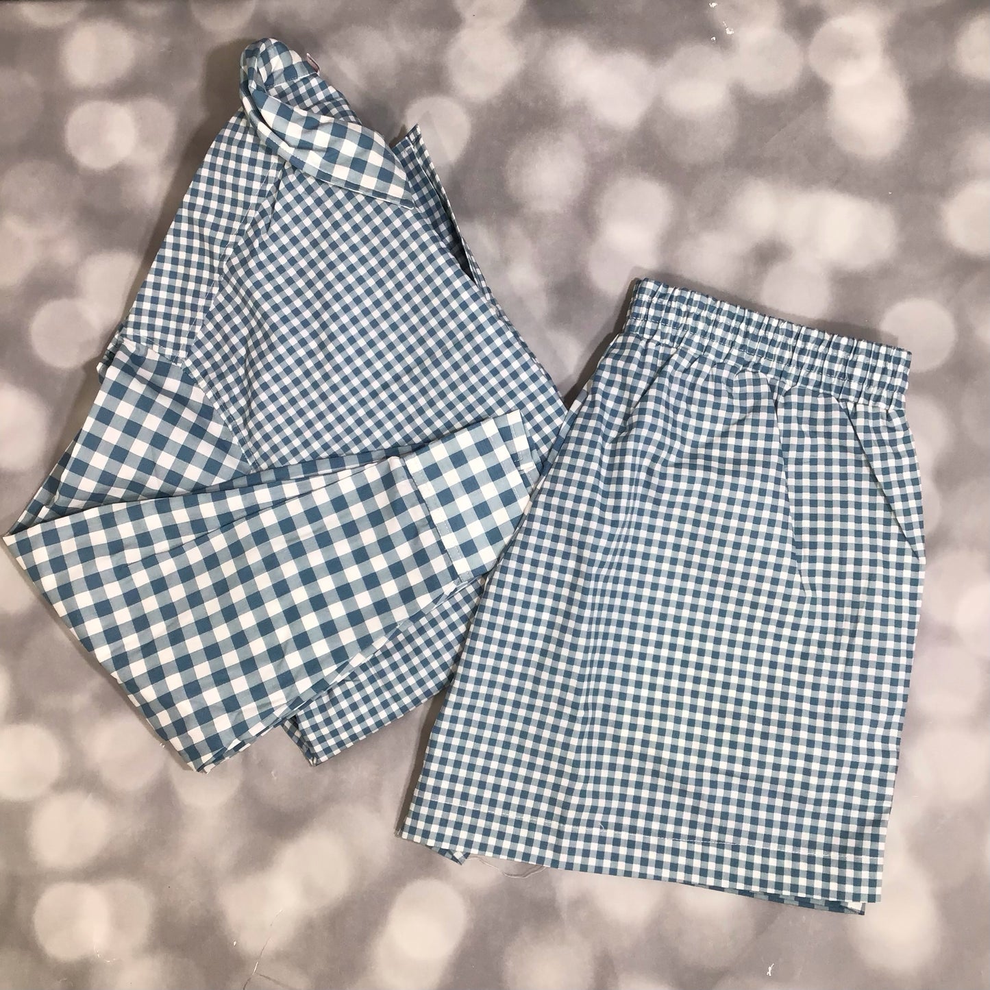 LuLaRoe Polly Set - Sage Gingham