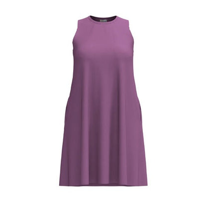 LuLaRoe Charlotte Dress - Solid Orchid Pink Sleeveless A-Line Dress with Pockets