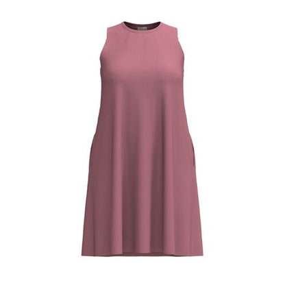 LuLaRoe Charlotte Dress - Solid Bubblegum Pink Sleeveless A-Line Dress with Pockets