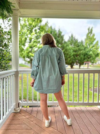 LuLaRoe Polly Set - Sage Gingham