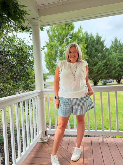 LuLaRoe Polly Set - Sage Gingham
