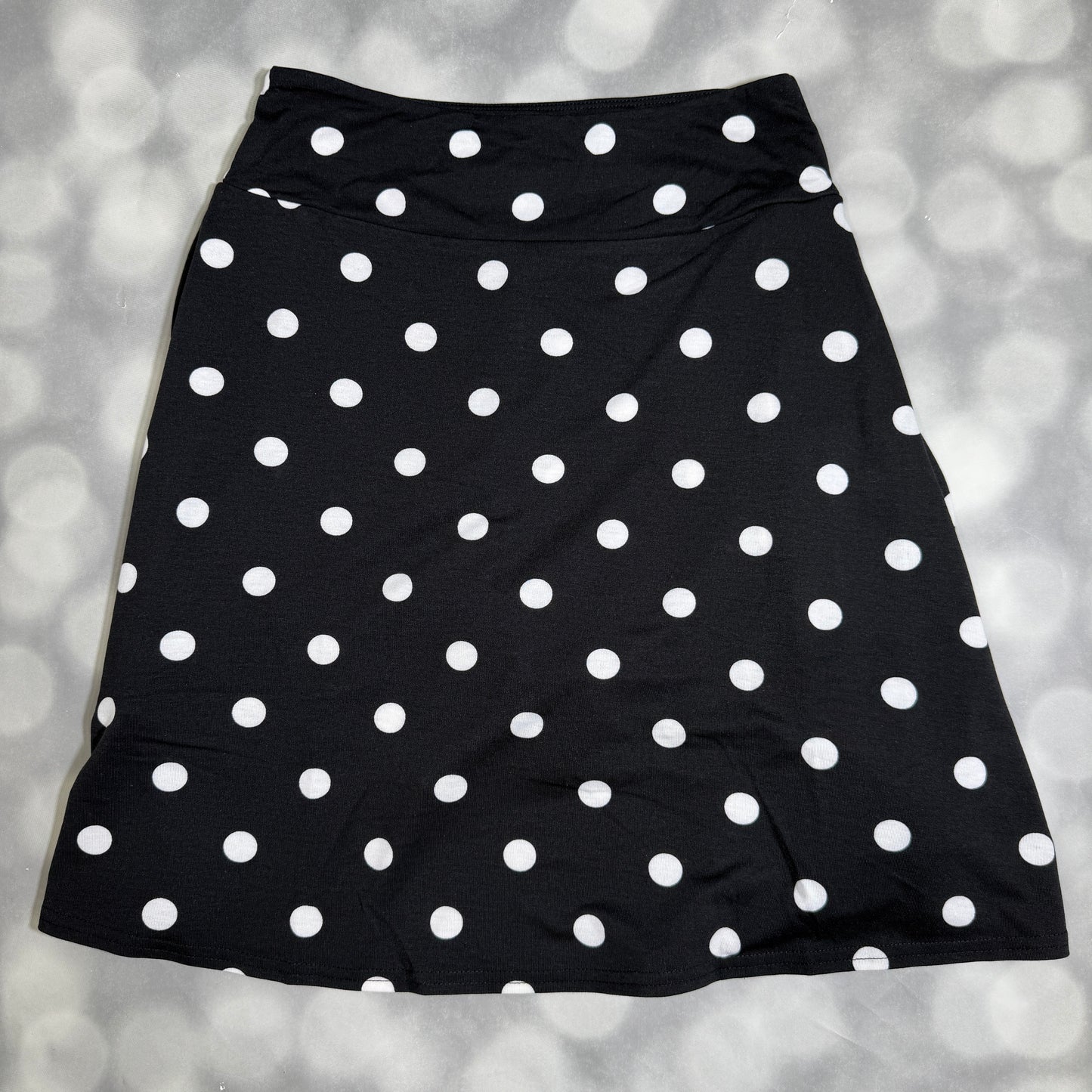 LuLaRoe Eileen Skort - Black & White Polka Dot