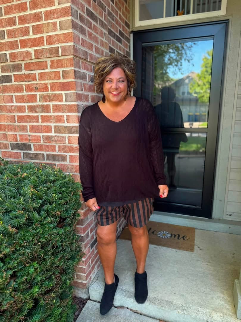LuLaRoe Maggie Textured Knit Top - Solid Black