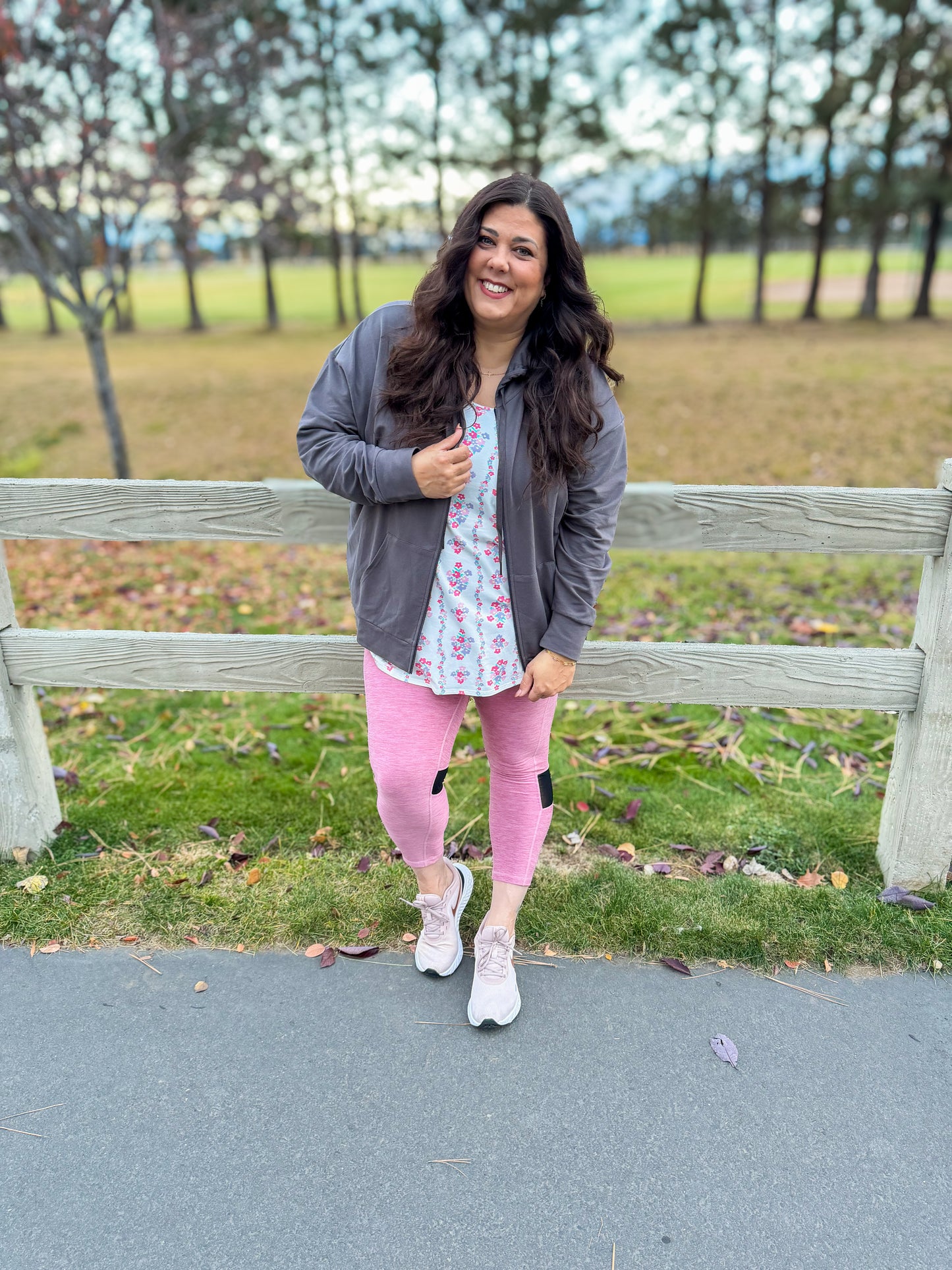 LuLaRoe Essential Zip Hoodie - Solid Forged Iron Gray