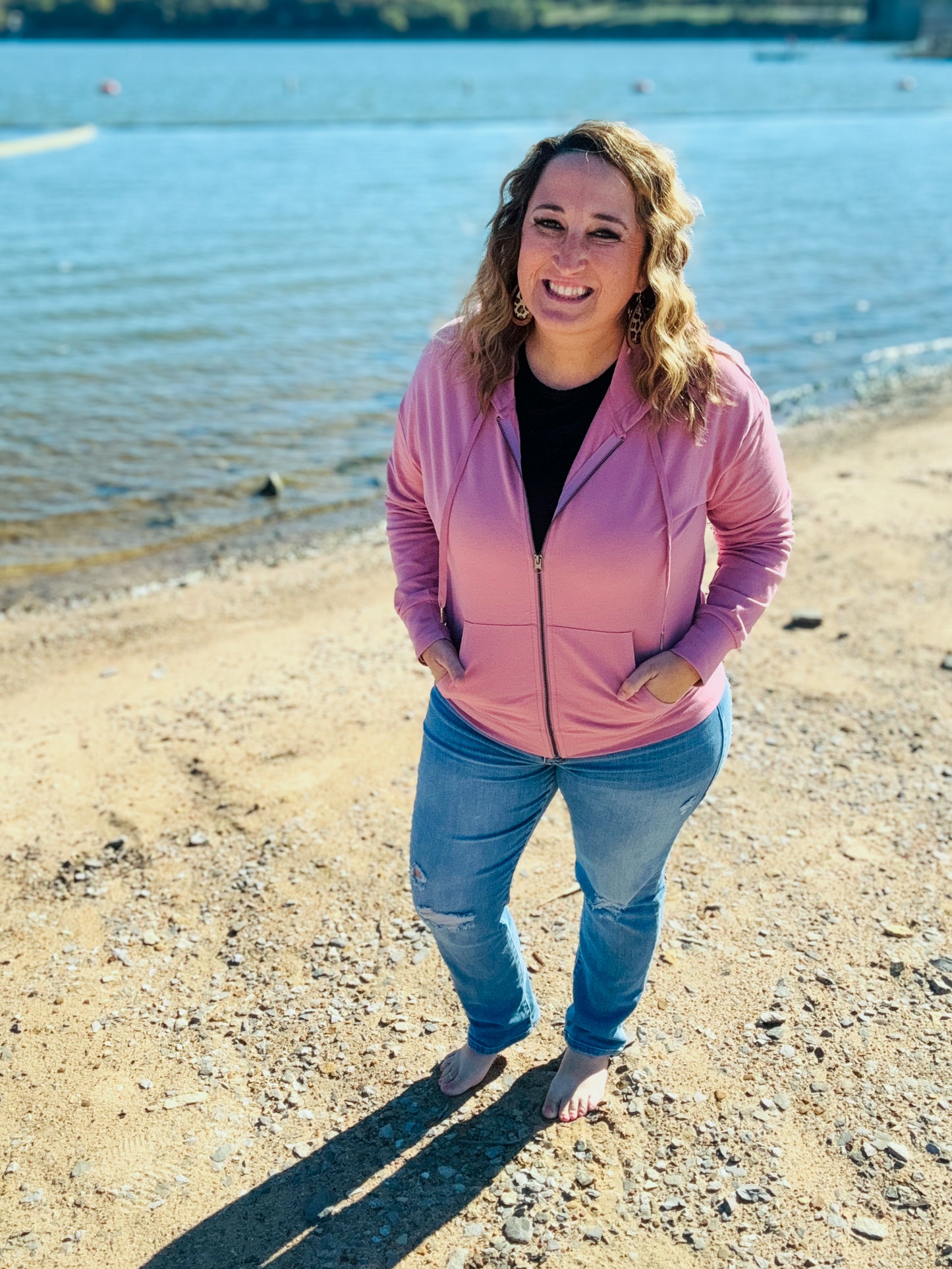 LuLaRoe Essential Zip Hoodie - Solid Lilas Mauve