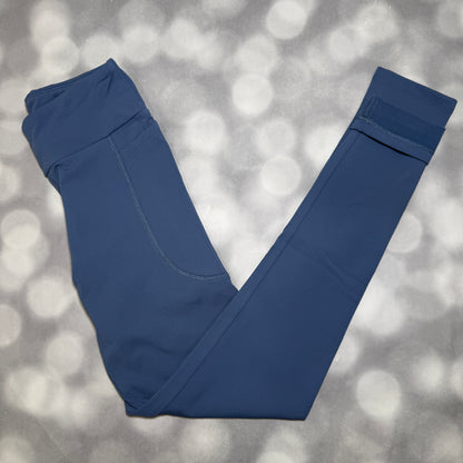LuLaRoe LuLaRoe WarmTech Fleece-Lined Leggings - Solid Dusty Slate Blue 