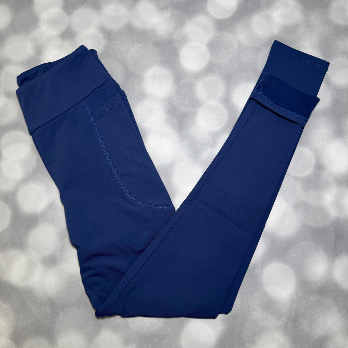 LuLaRoe LuLaRoe WarmTech Fleece-Lined Leggings - Solid Navy Blue 