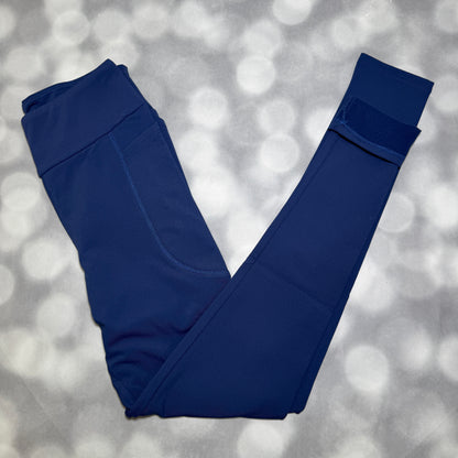 LuLaRoe LuLaRoe WarmTech Fleece-Lined Leggings - Solid Navy Blue 