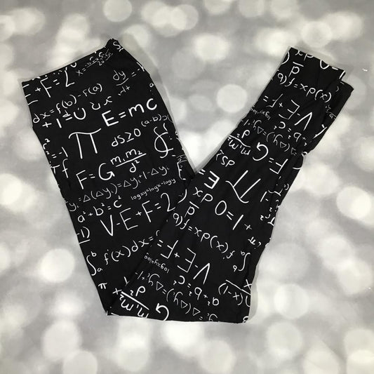 Single Print - Leggings - Chalkboard Calculations