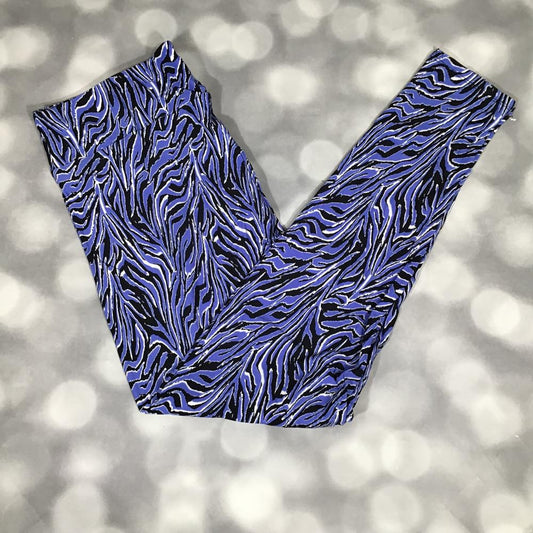 Single Print - Leggings - Electric Twilight Stripes