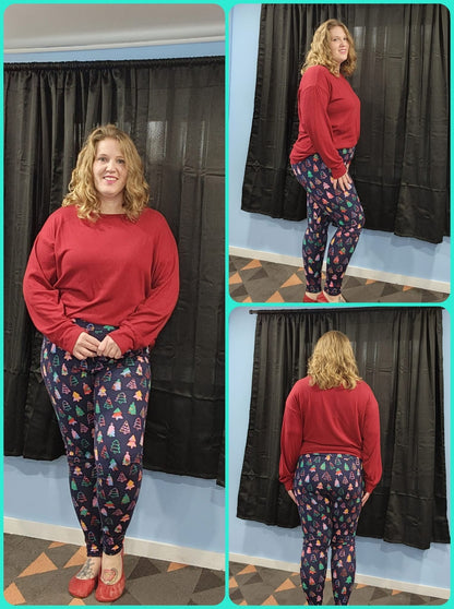 LuLaRoe Holiday Leggings - Twinkle Tree Wonderland
