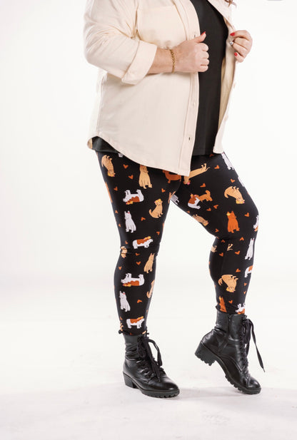 LuLaRoe LuLaRoe Single Print Leggings - Puppy Love Parade 