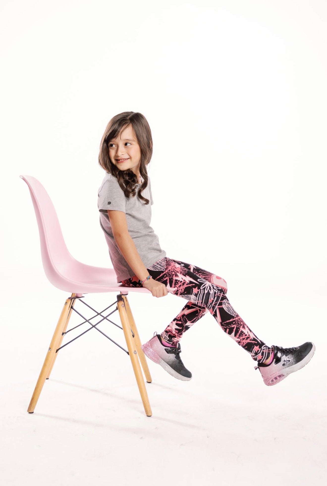 LuLaRoe LuLaRoe Single Print Leggings - Neon Pink Riot Skulls 