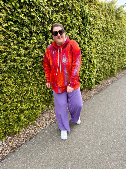 LuLaRoe LuLaRoe Essential Wide Leg Pant  - Solid Violet Orchid 