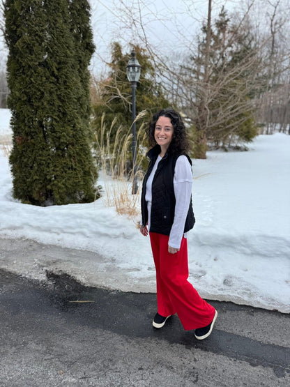 LuLaRoe LuLaRoe Essential Wide Leg Pant  - Solid True Red 