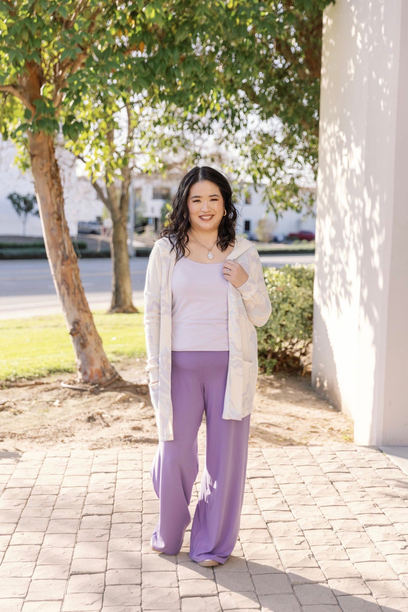 LuLaRoe LuLaRoe Essential Wide Leg Pant  - Solid Violet Orchid 